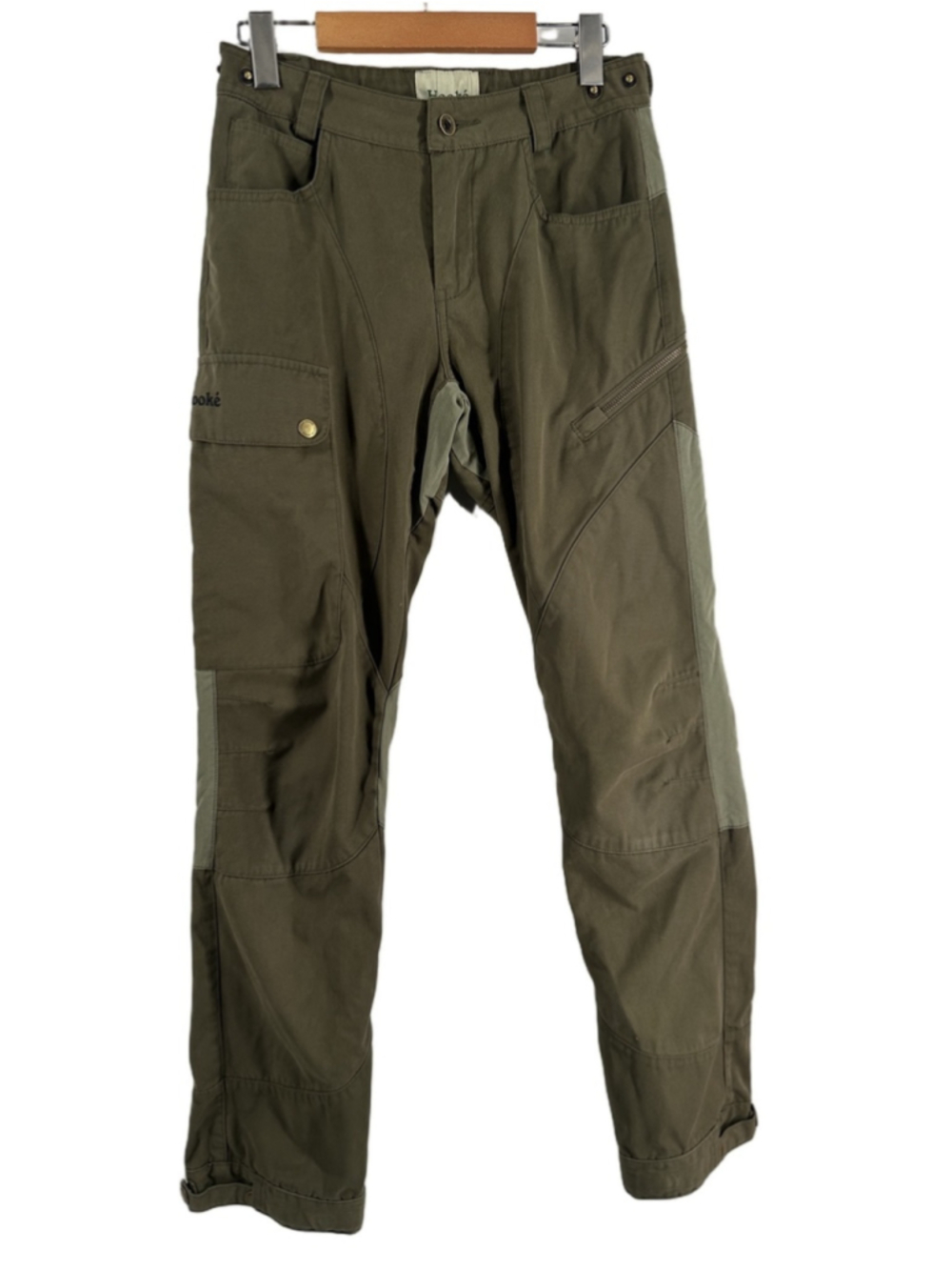 Hooké off road Olive Pants cargo outdoors hiking camping utility sz 25 - 26